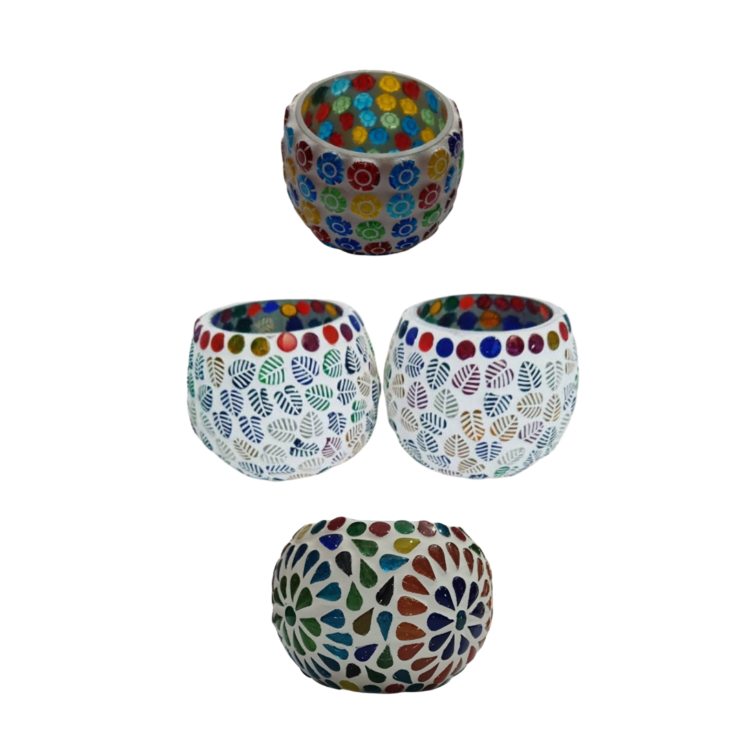 Glass Tea Light Holders assorted