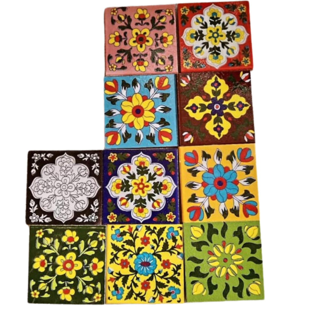 Blue Pottery Ceramic 2D & 3D Interior Exterior Wall & Floor Tiles