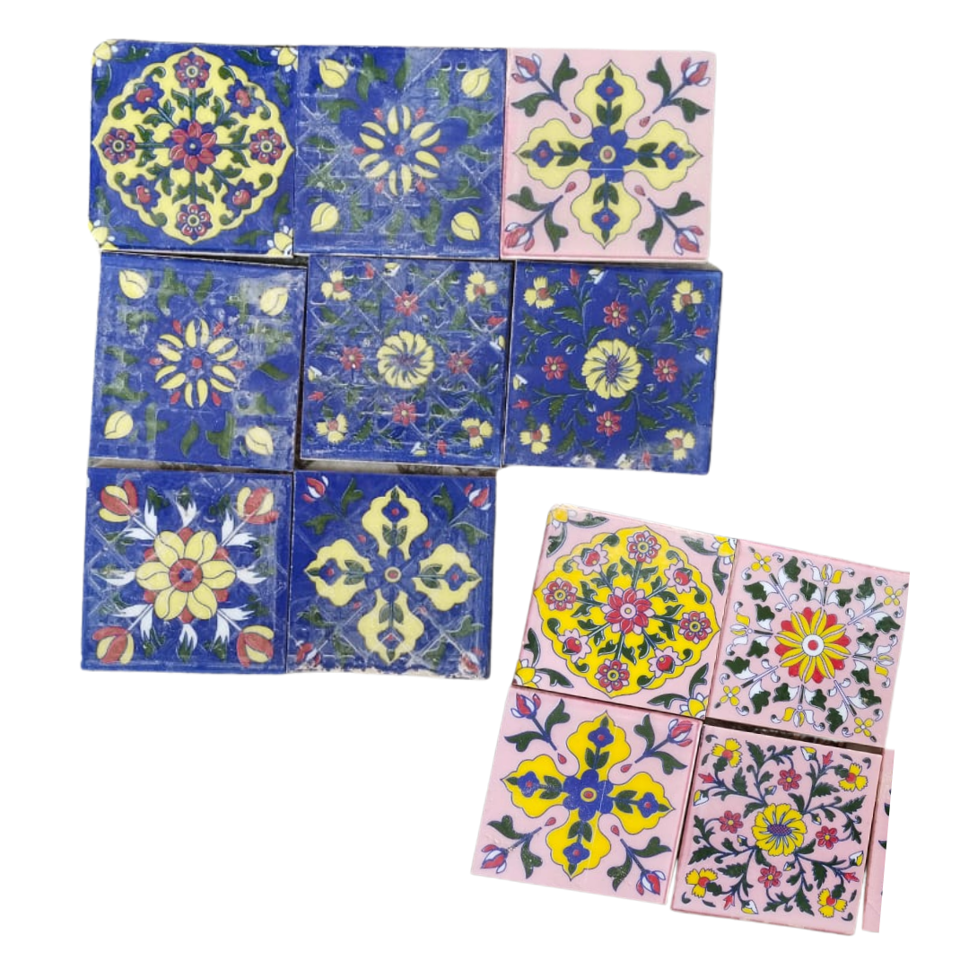 Blue Pottery Ceramic 2D & 3D Interior Exterior Wall & Floor Tiles