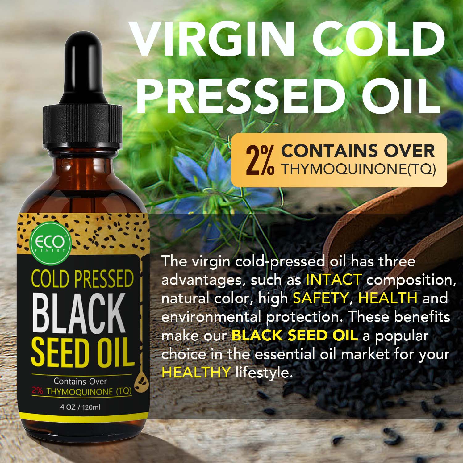 Private Label 100% Natural Organic Premium Cold-Pressed Liquid Essential Oil Pure Black Seed Oil -916040