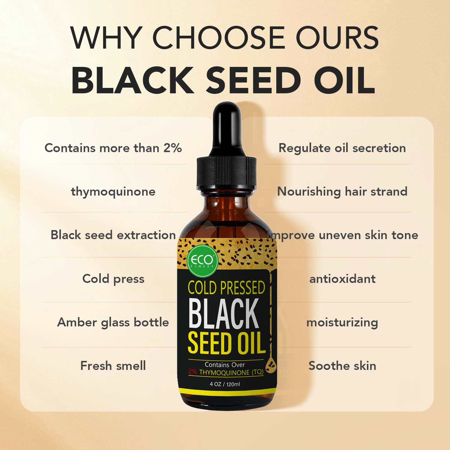 Private Label 100% Natural Organic Premium Cold-Pressed Liquid Essential Oil Pure Black Seed Oil -916040
