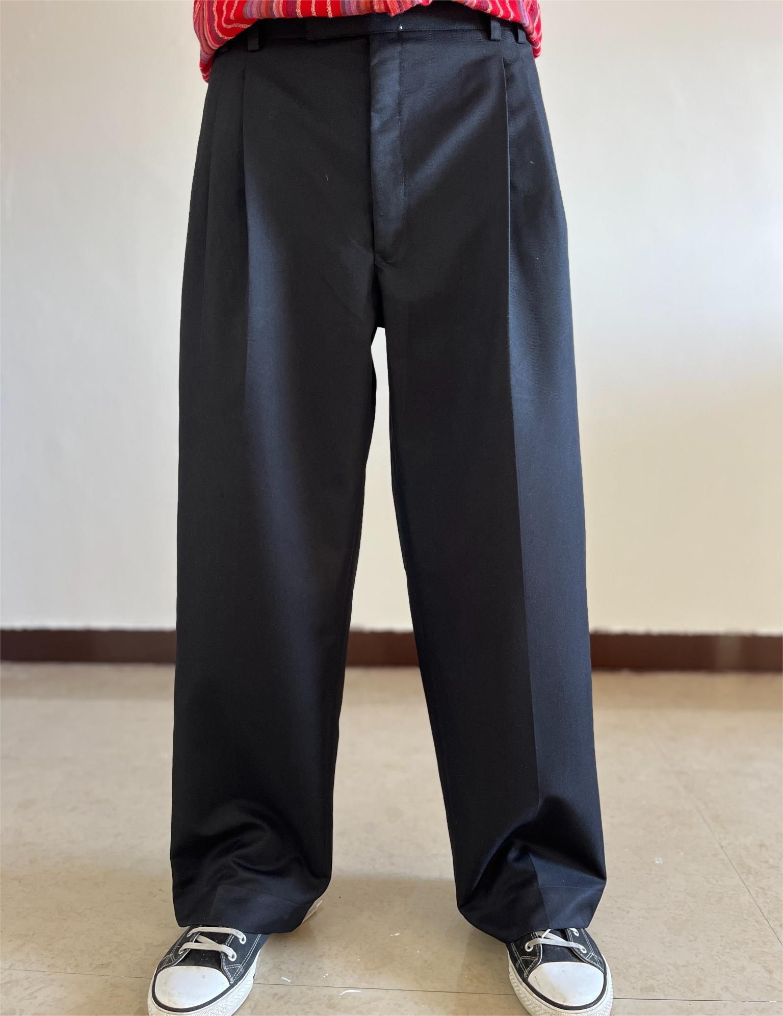 Black Tailored Korean Trousers – Streetwear-Inspired Fit by Indian Manufacturer | Wholesale Price