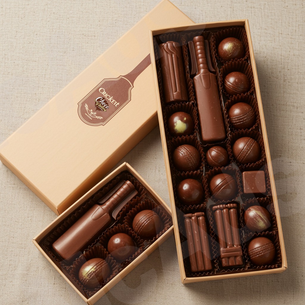 CRICKET THEME BASED CHOCOLATE GIFT BOX.WE
