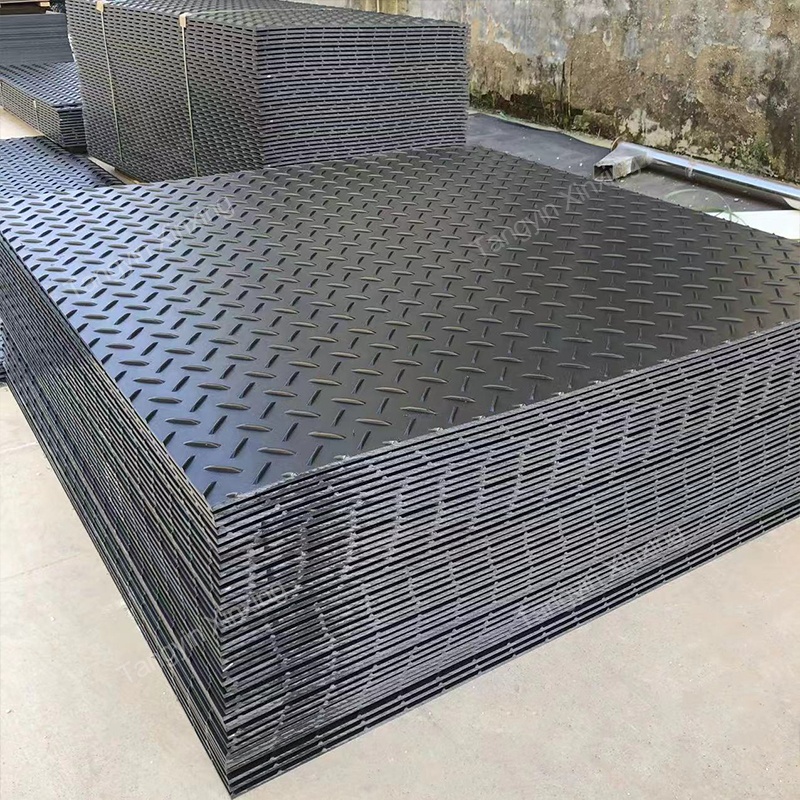 High Quality Ground Protection Mat Polyethylene Ground Sheet for Sale 4x8 Hdpe PE Engineering Durable 5 Million Xinxing 12.7 Mm