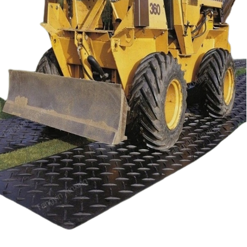 High Quality Ground Protection Mat Polyethylene Ground Sheet for Sale 4x8 Hdpe PE Engineering Durable 5 Million Xinxing 12.7 Mm