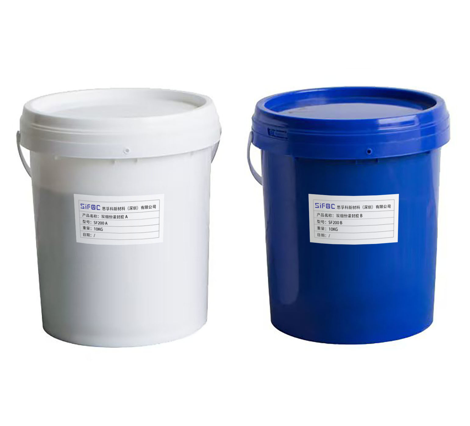 Thermal silicone potting adhesive for electronic components
