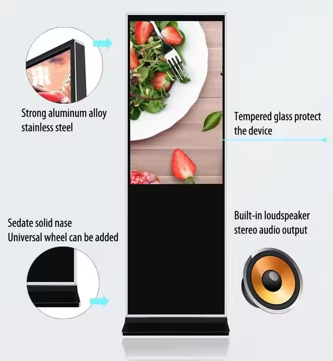 43inch Indoor floor standing digital signage