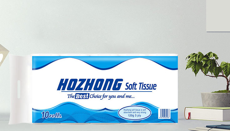 Hozhong Virgin Wood Pulp Soft Toilet Tissue