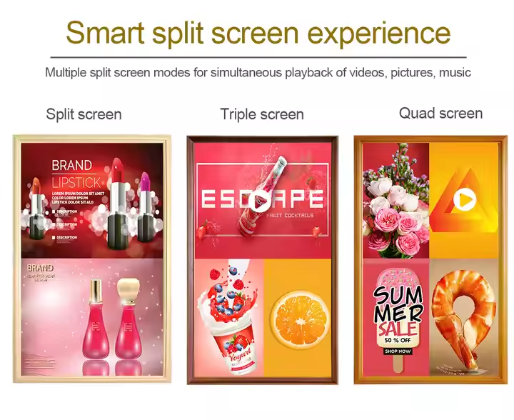 32inch indoor wall mounted lcd screen digital signage