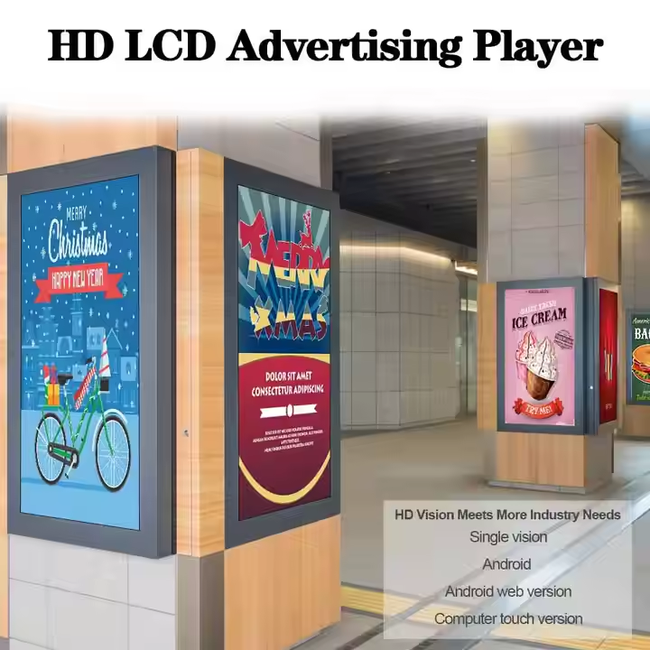 32inch indoor wall mounted lcd screen digital signage