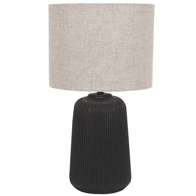 Ceramic Table Lamp with Fabric Shade