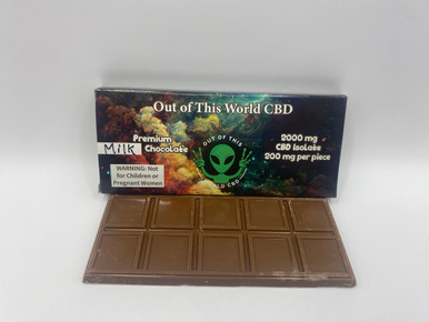 2000 mg CBD Isolate Milk Chocolate