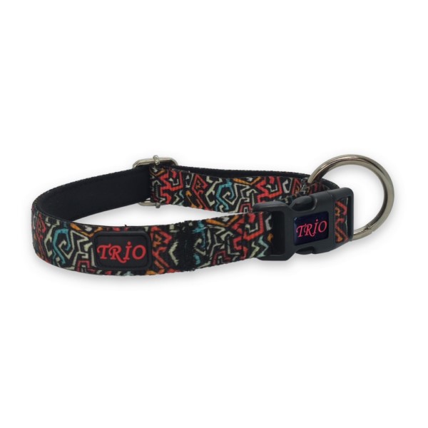 Printed dog collar.dog dog collar.soft textured dog collar.