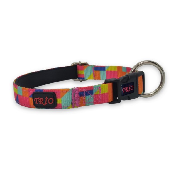 Printed dog collar.dog dog collar.soft textured dog collar.