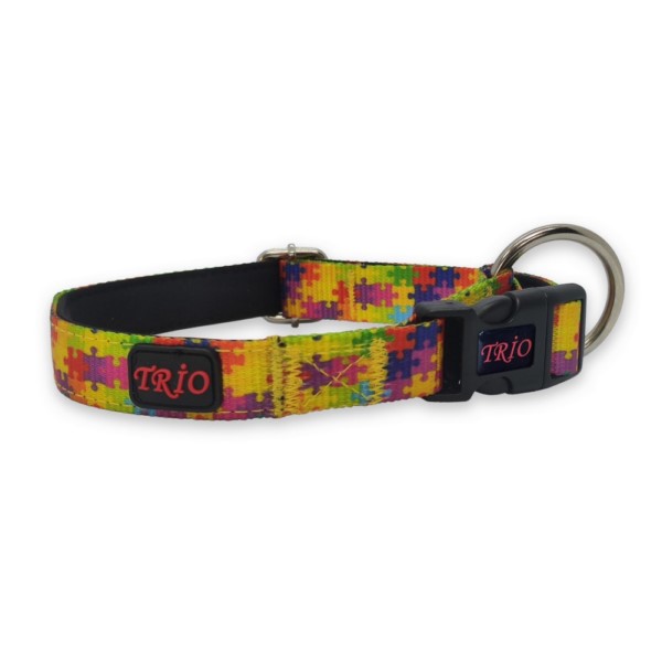 Printed dog collar.dog dog collar.soft textured dog collar.