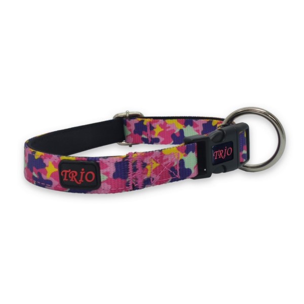 Printed dog collar.dog dog collar.soft textured dog collar.