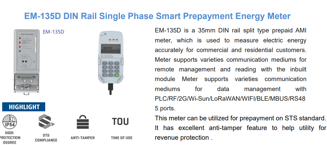 Single Phase Smart Energy Meters