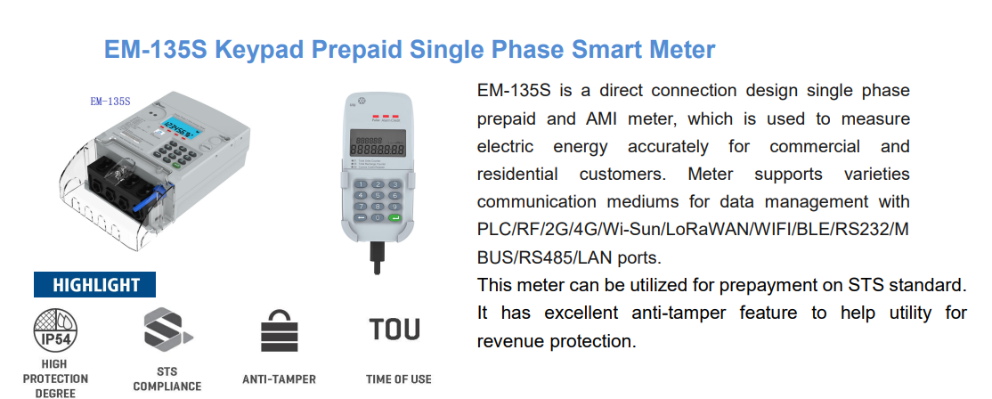 Single Phase Smart Energy Meters