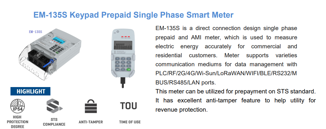 Single Phase Smart Energy Meters