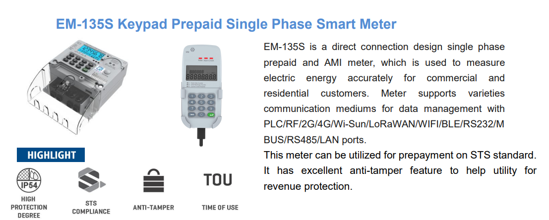 Single Phase Smart Energy Meters