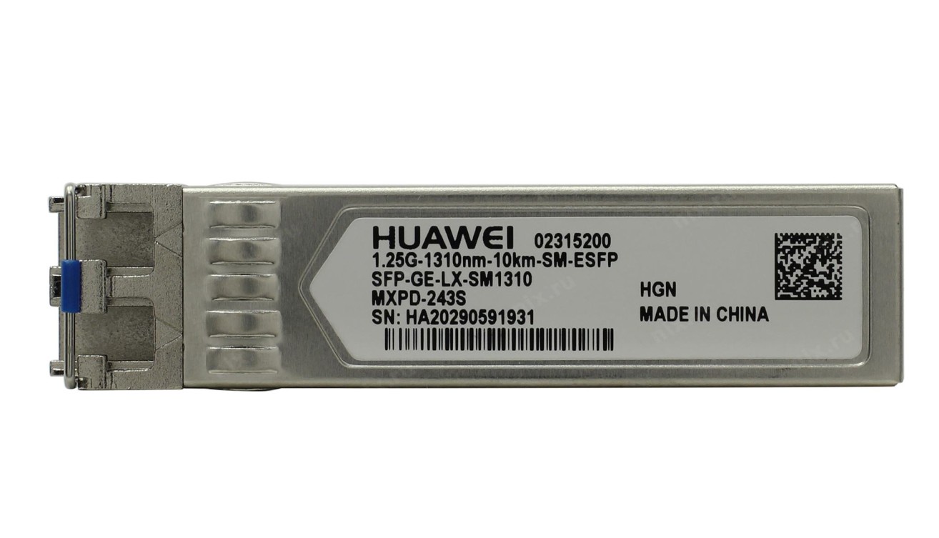 Module SFP HUAWEI SFP-GE-LX-SM1310 SFP GE 1310nm 10KM LC Monomode