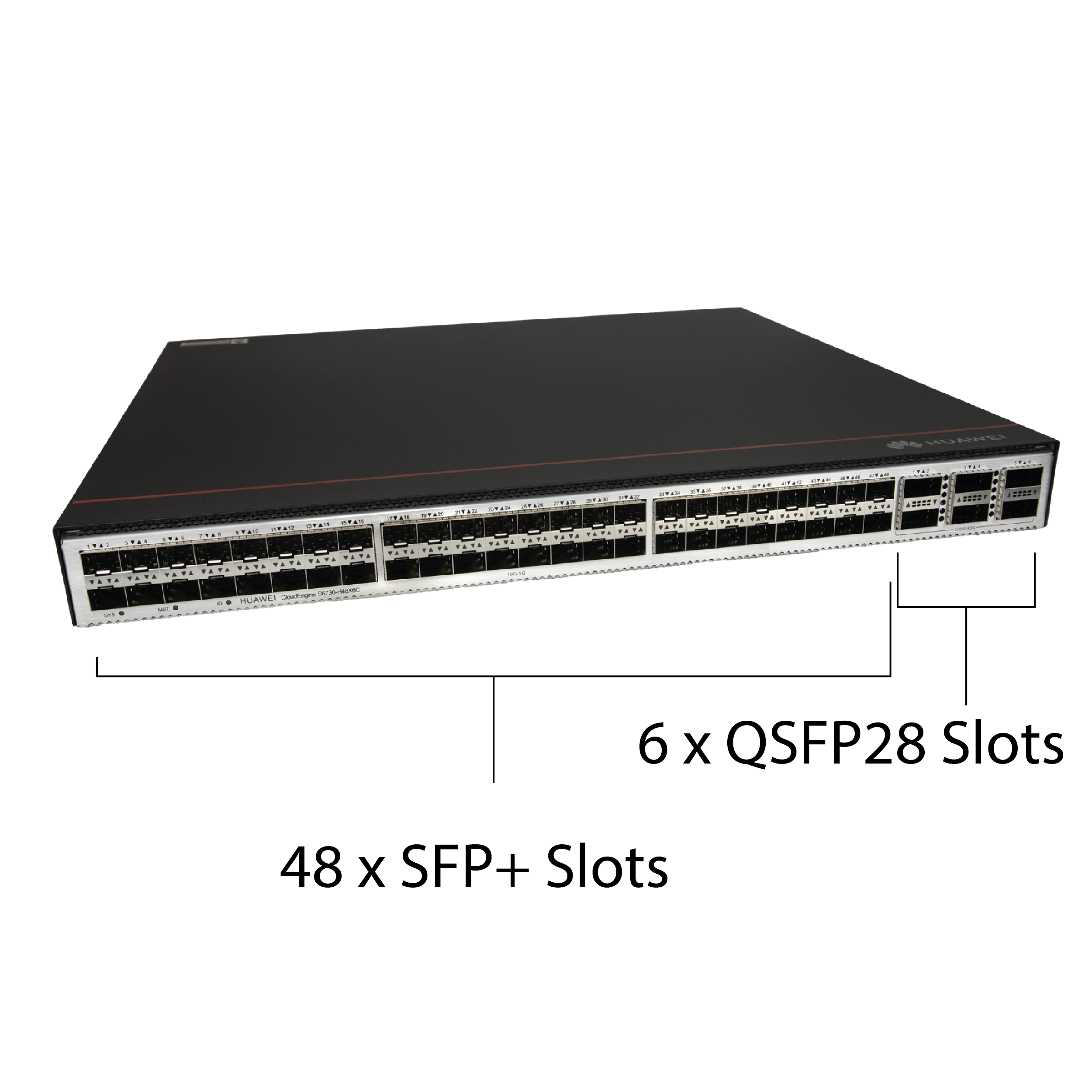 Switch HUAWEI CloudEngine S6730-H48X6C 48 x 10 GE SFP+ports, 6 x 40/100 GE QSFP28 ports