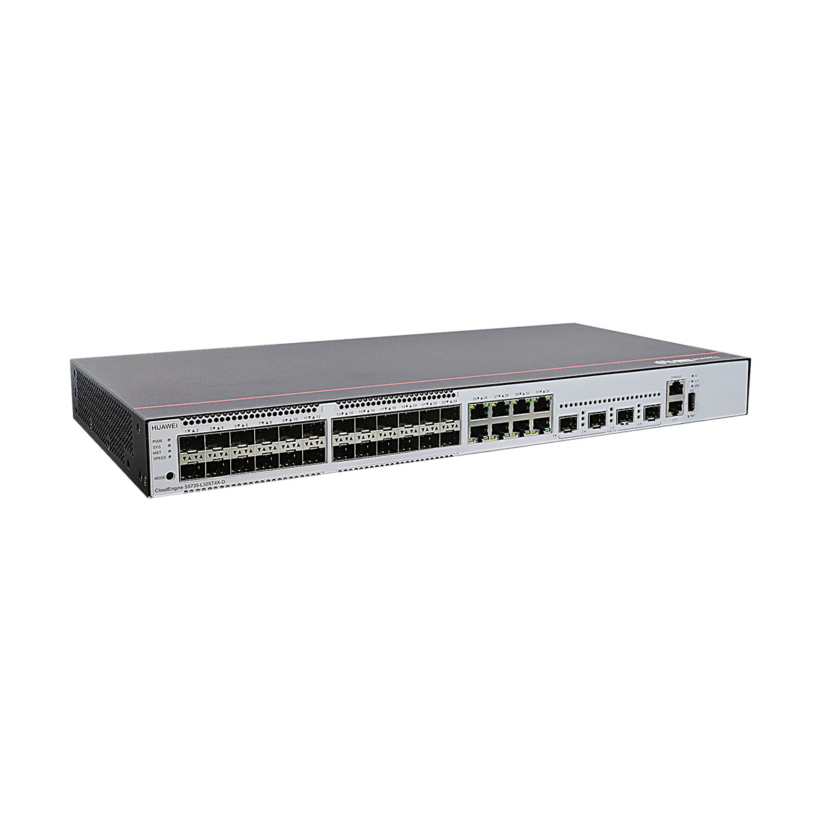 Switch HUAWEI CloudEngine S5735-S32ST4X 24 x GE SFP ports, 8 x 10/100/1000BASE-T ports, 4 x 10 GE SFP+ ports
