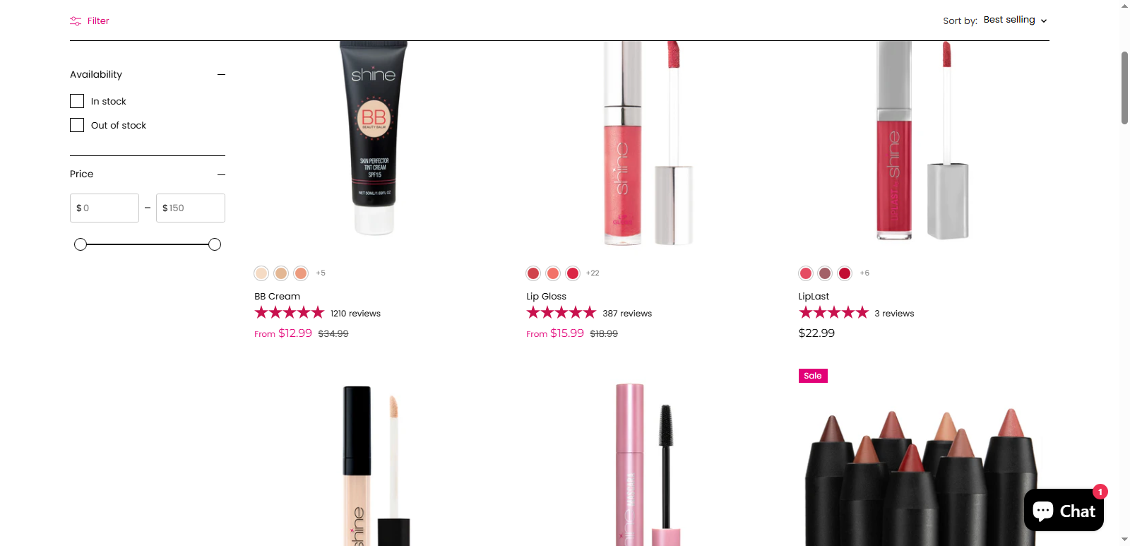 E-commerce website development