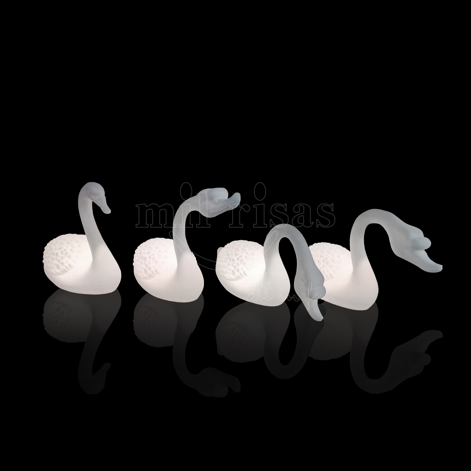 Elegant Glow Swan Decor Lamp