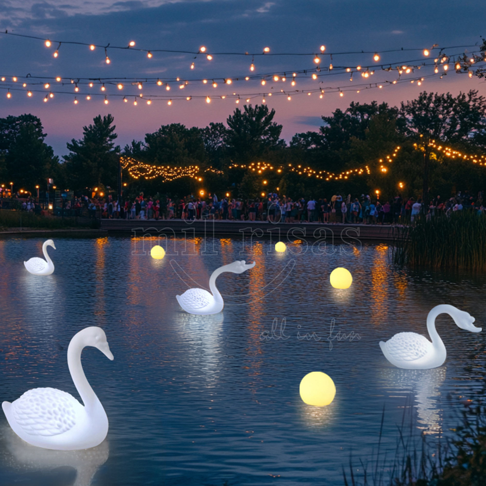 Elegant Glow Swan Decor Lamp