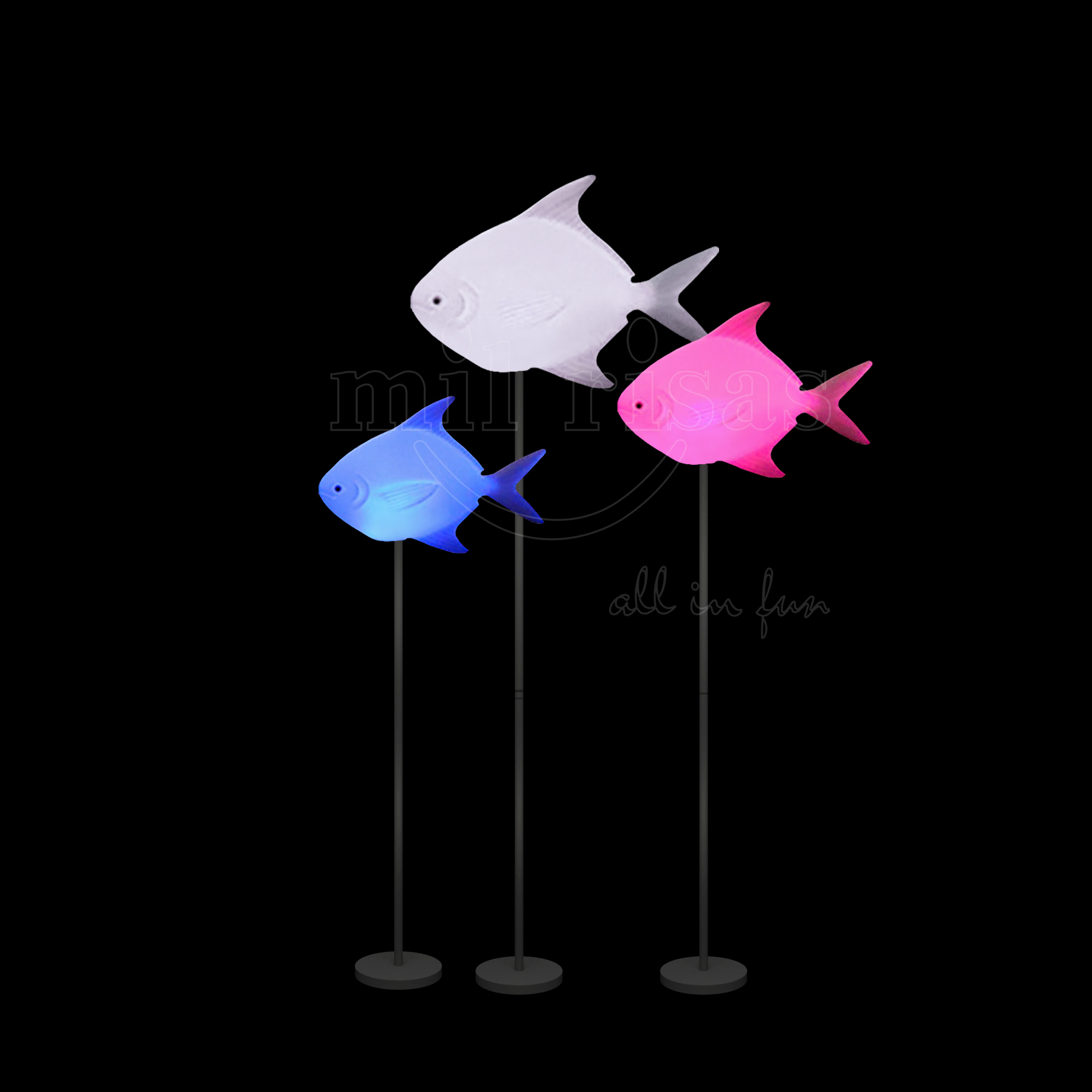 Outdoor Decoration Lighting Fish Lamp