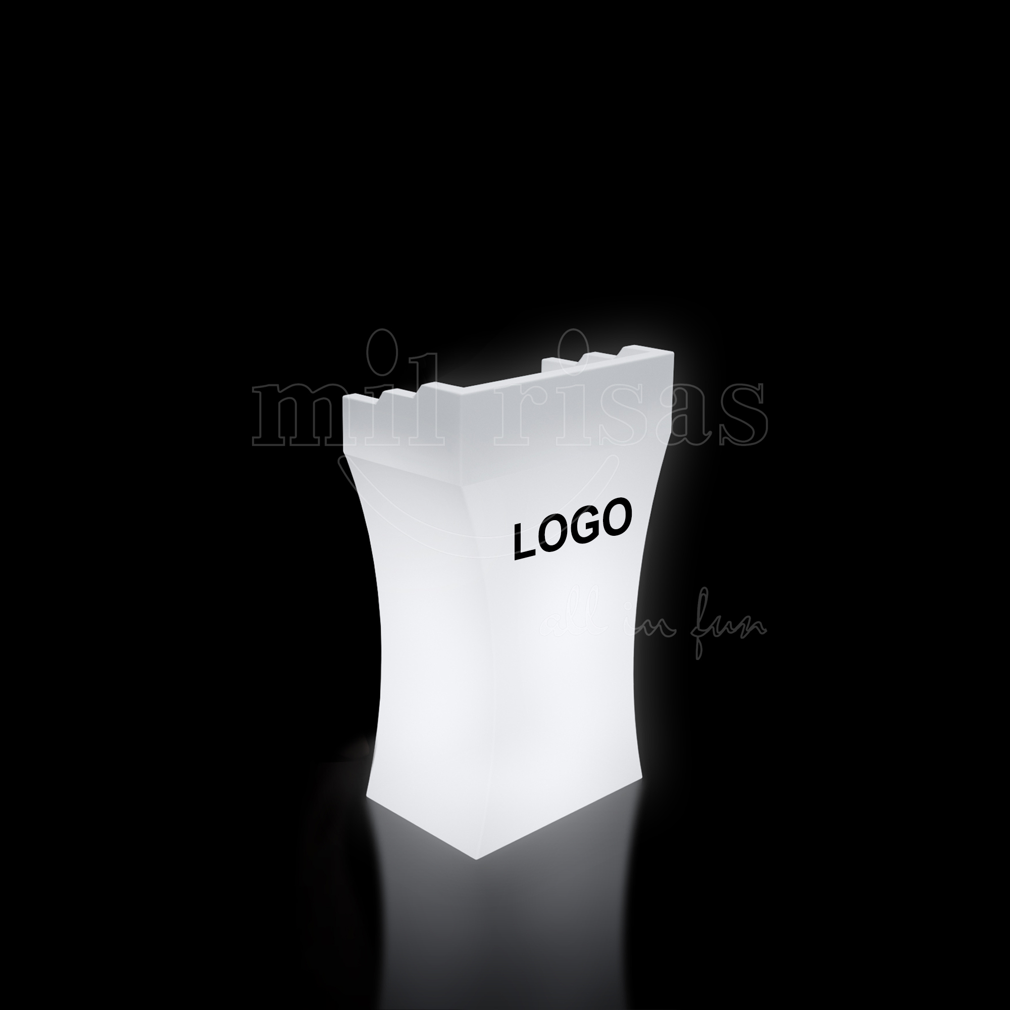 Personalized LED Plastic Lighted Podium