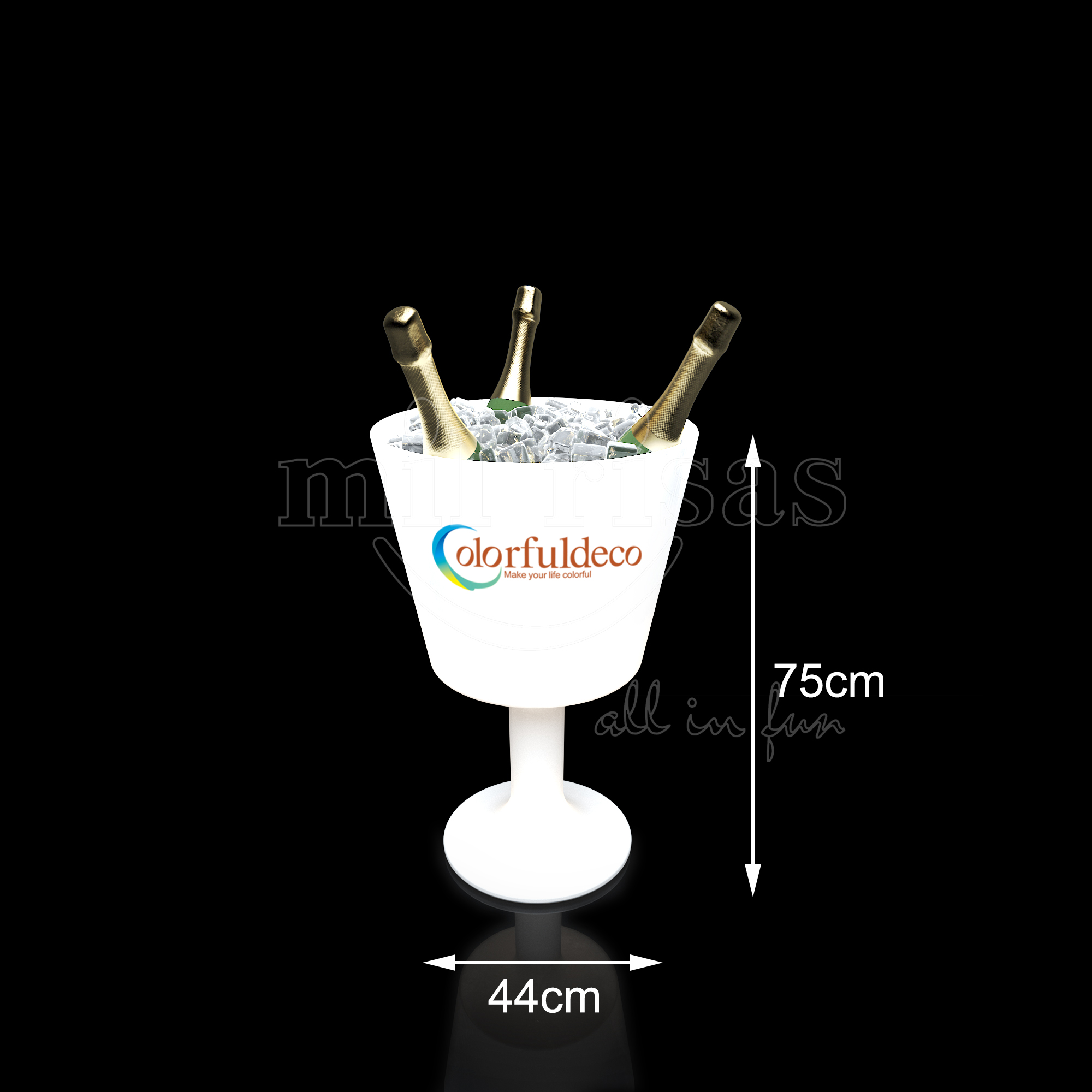 Personalized LED Champagne Ice Bucket