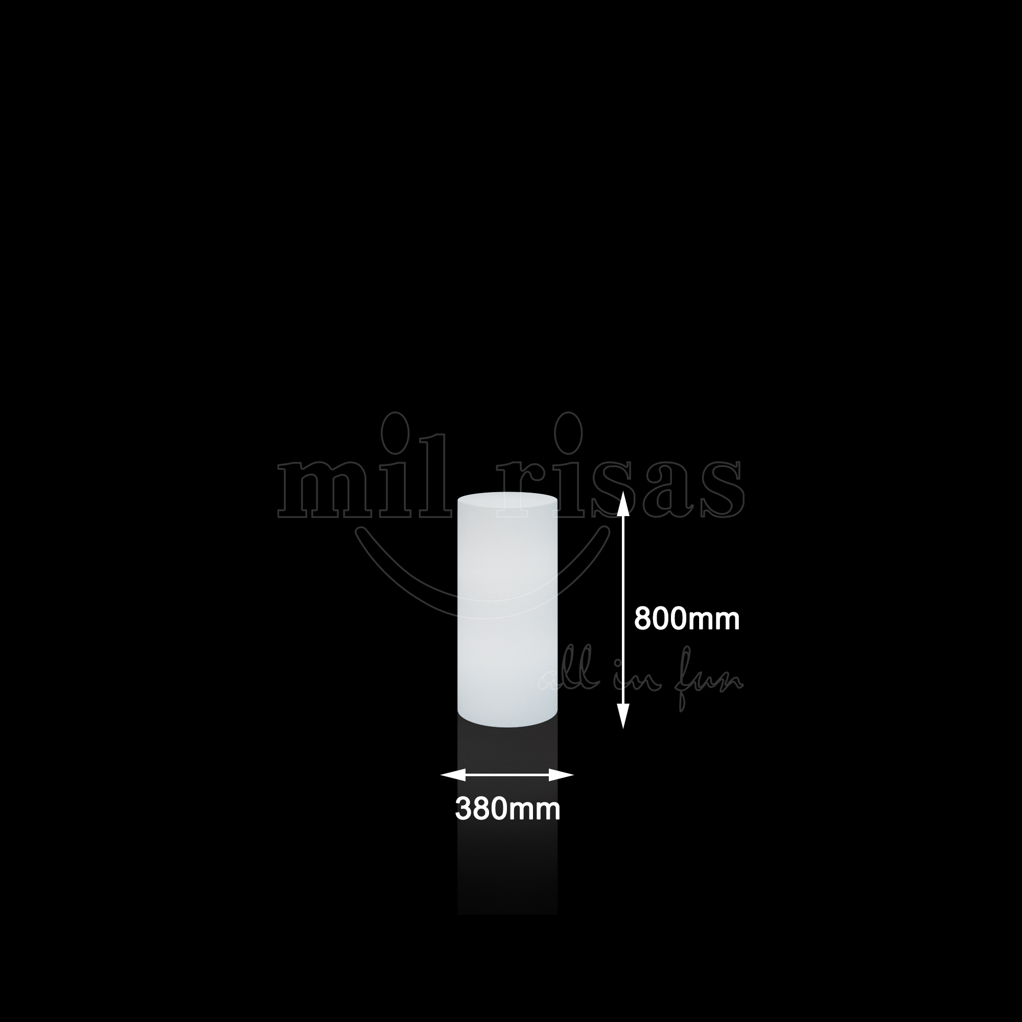 Column Floor Lamp LED Cylindrical Light