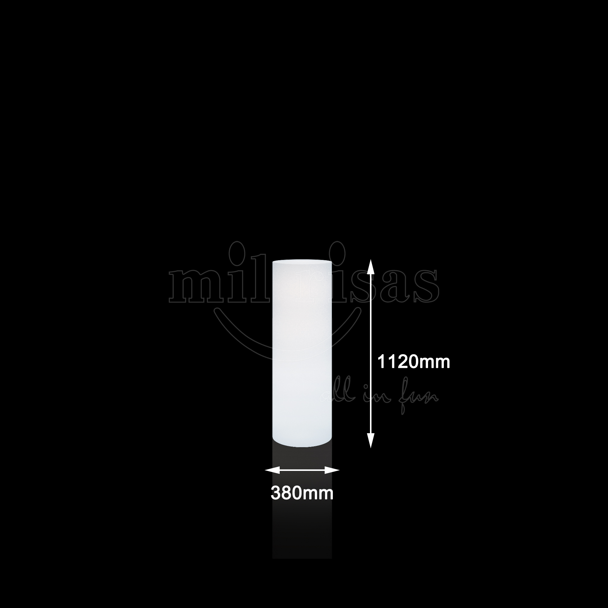 Column Floor Lamp LED Cylindrical Light