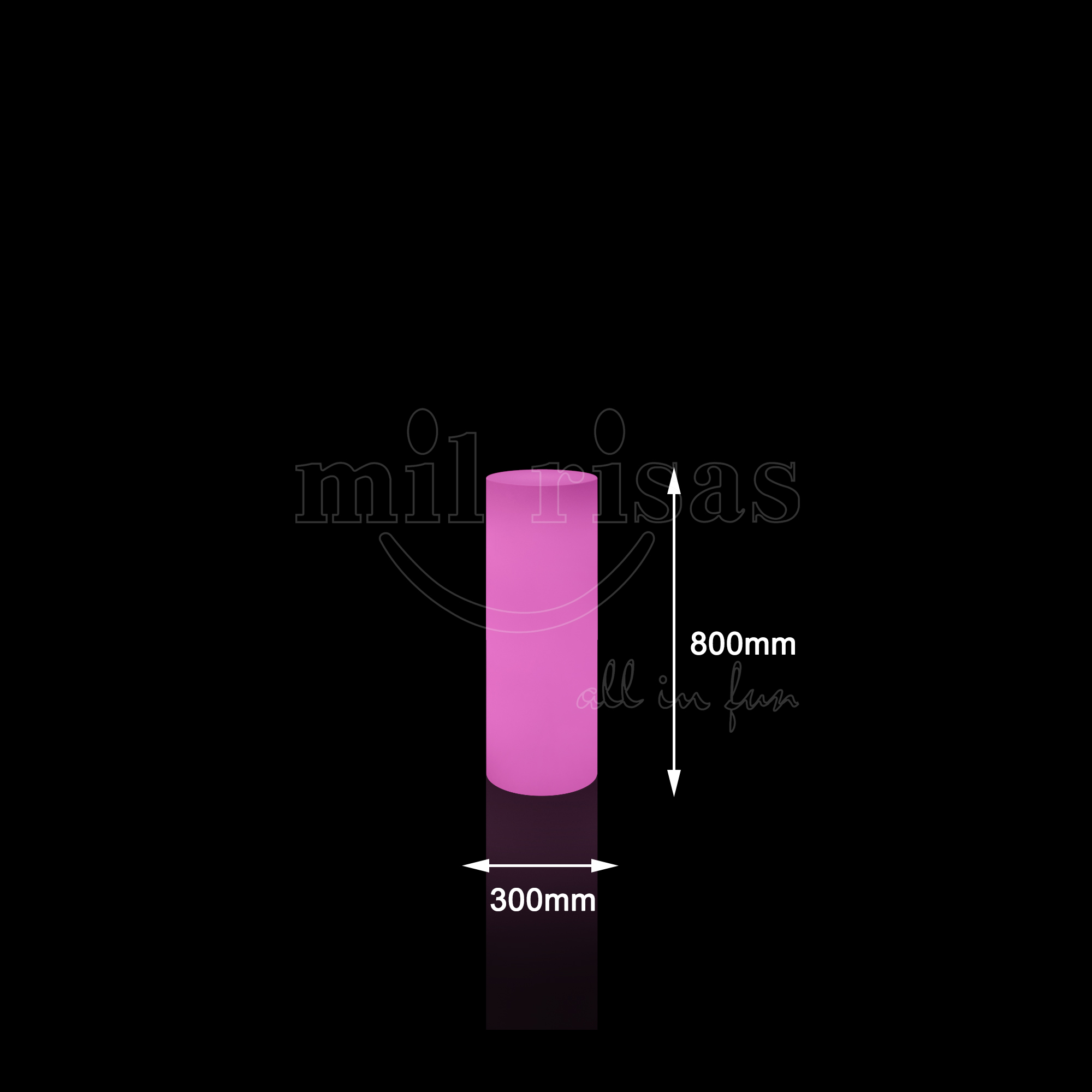 LED Battery Floor Lamp Rechargeable Cylindrical Lights Outdoor