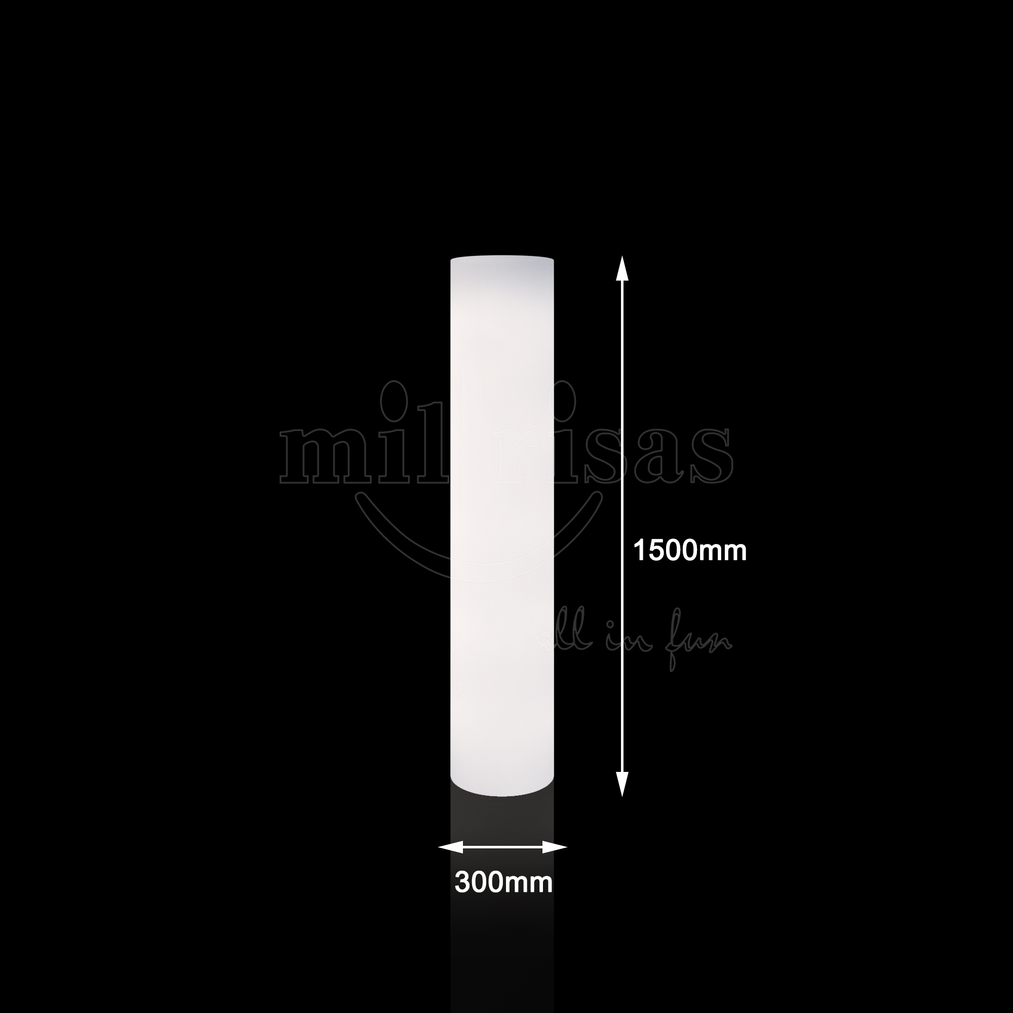 LED Battery Floor Lamp Rechargeable Cylindrical Lights Outdoor