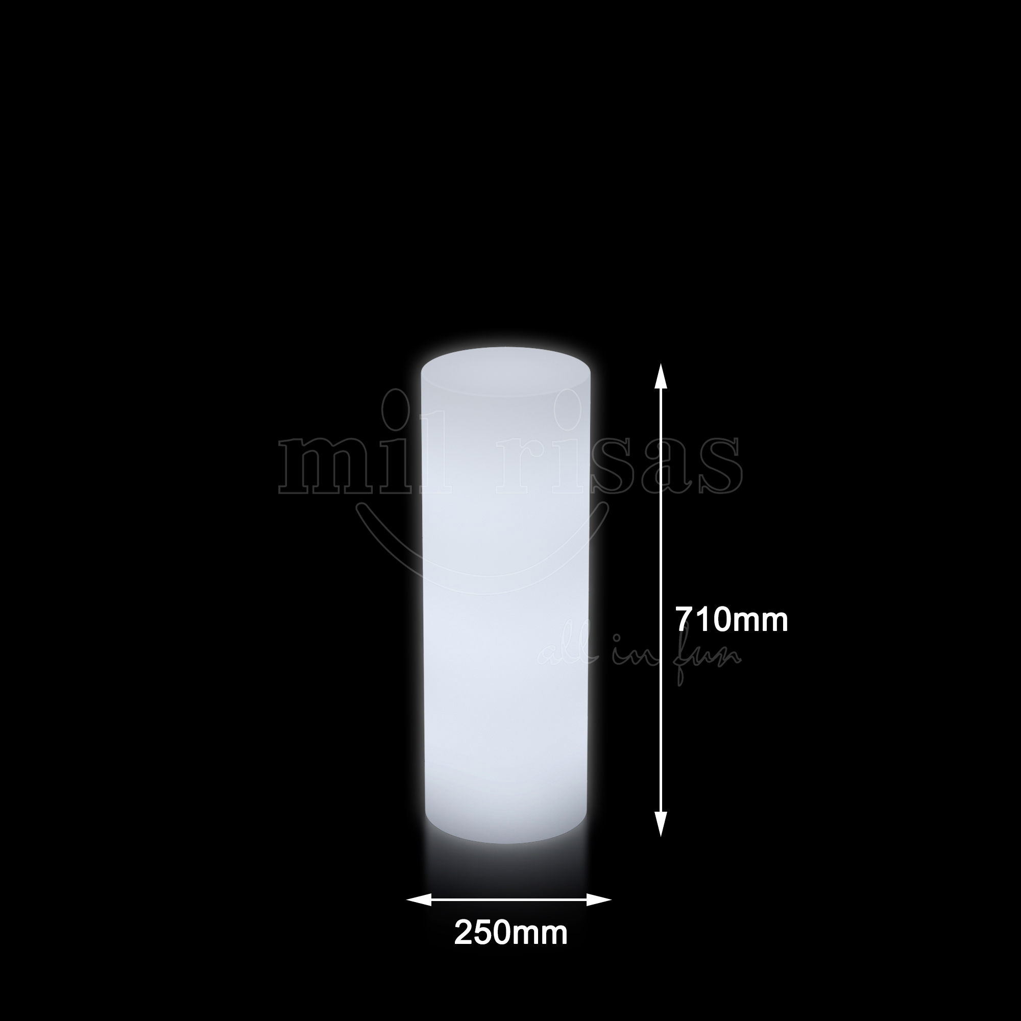 LED Cylinder Floor Lamp Outdoor Landscape Lighting