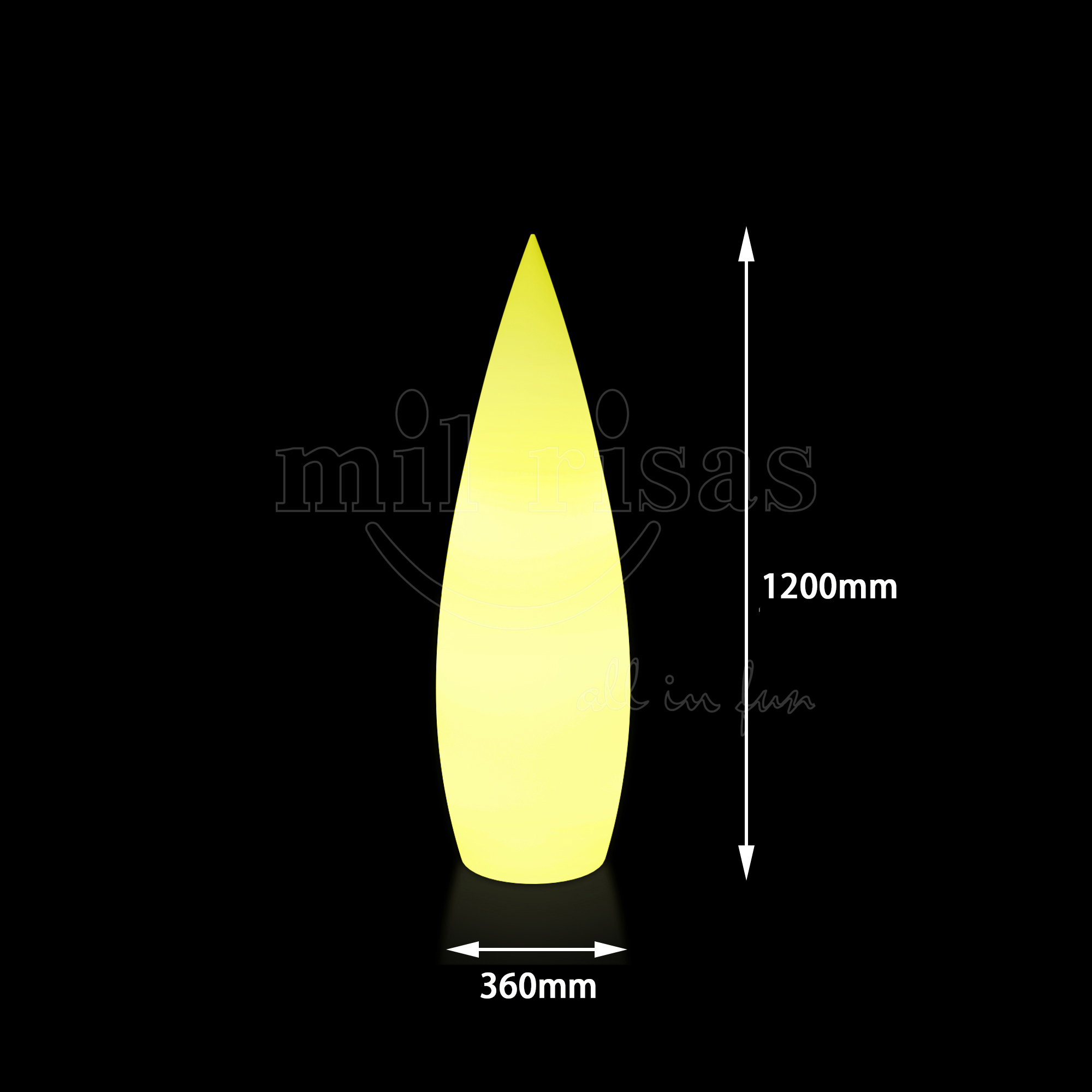 Outdoor Water Drop Floor Lamp