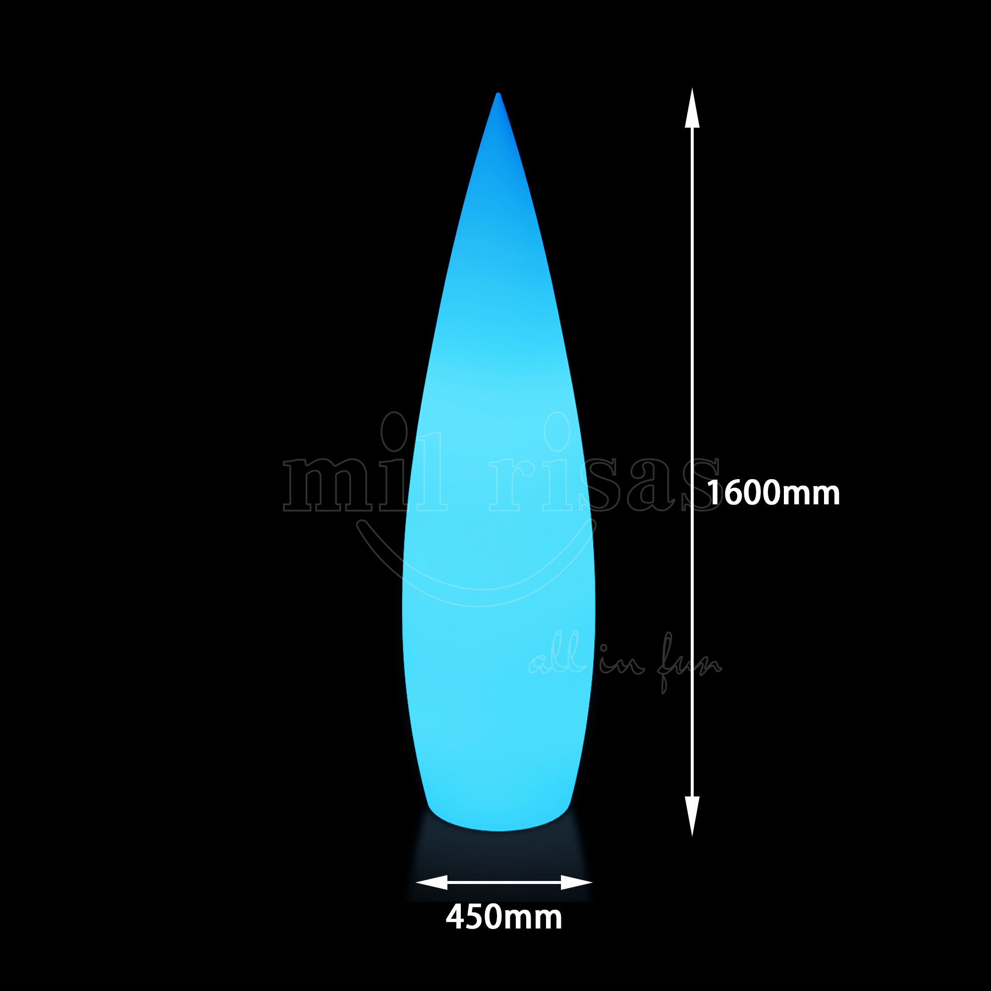 Outdoor Water Drop Floor Lamp