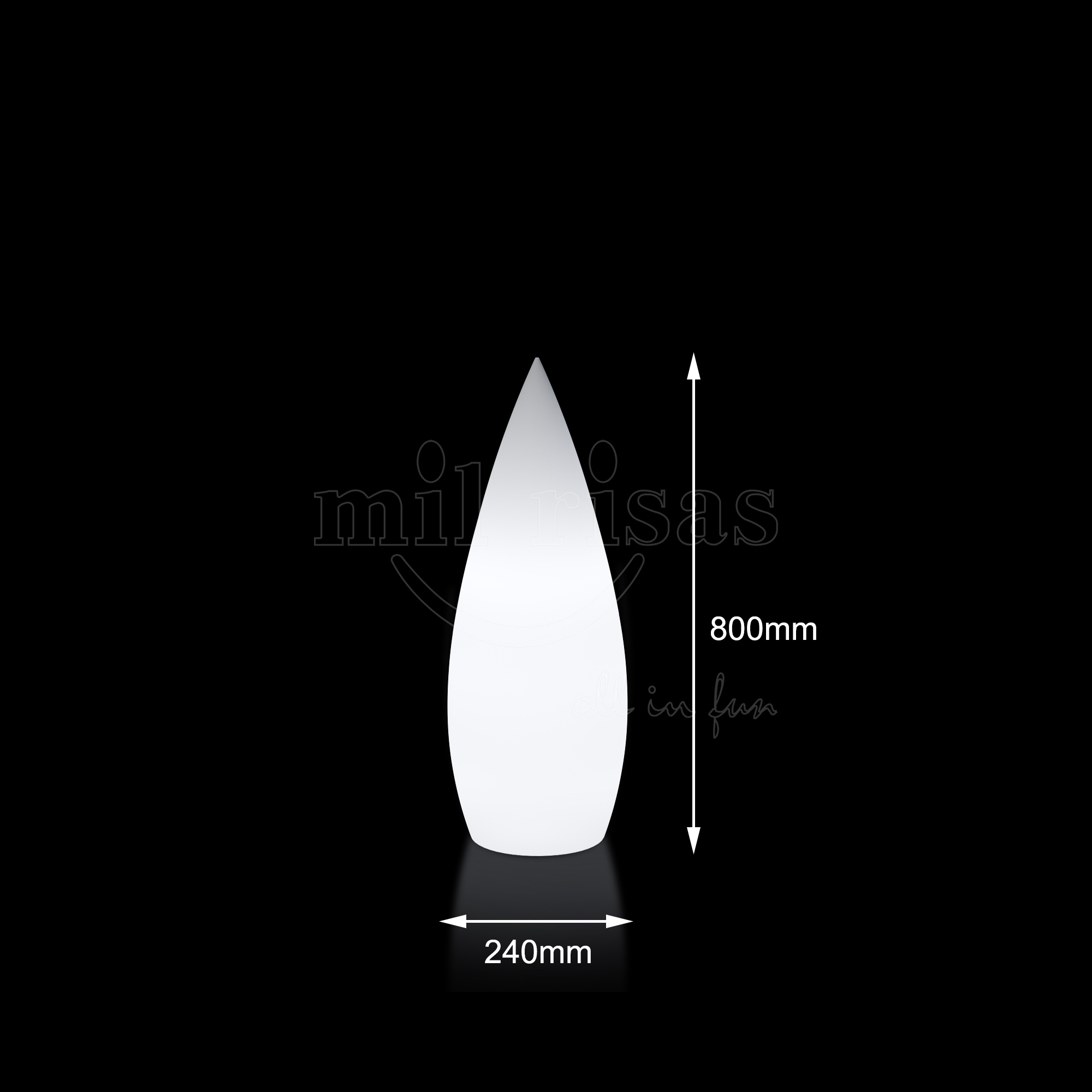 Outdoor Water Drop Floor Lamp