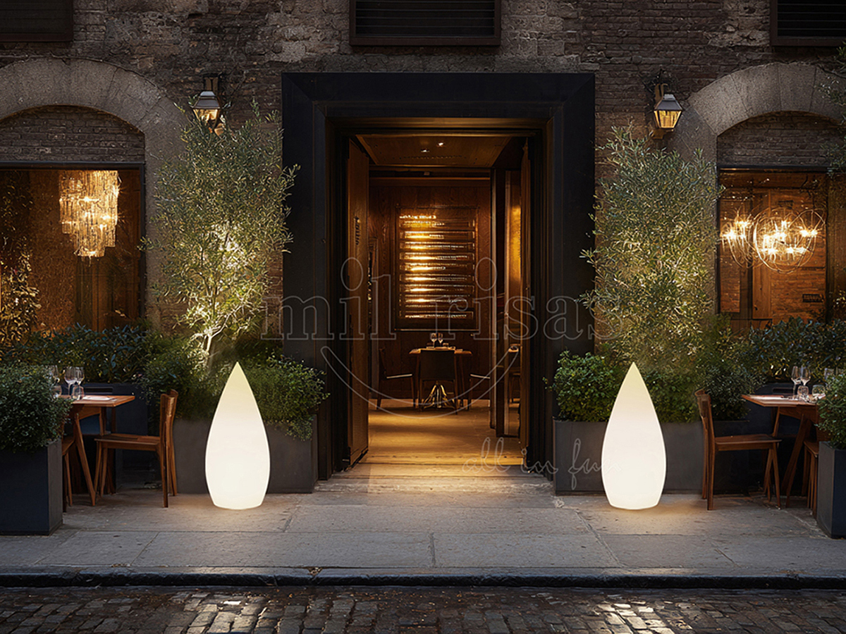 Outdoor Water Drop Floor Lamp