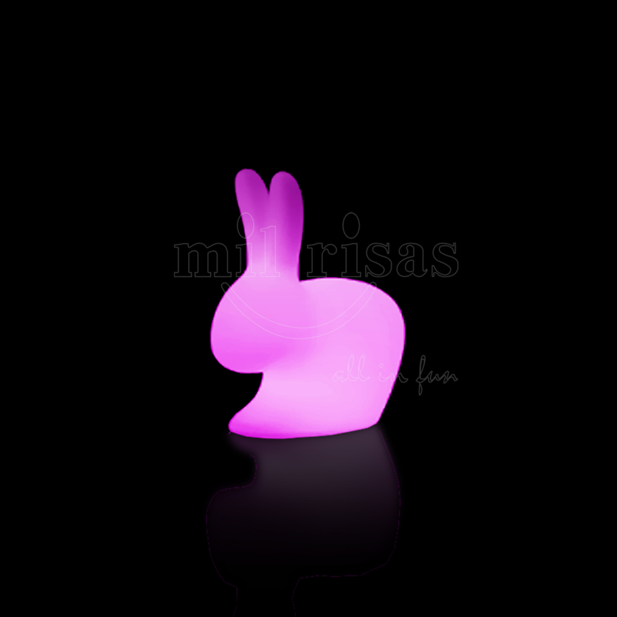 Animal Floor Lamp LED Rabbit Shaped Lights Chair For Garden