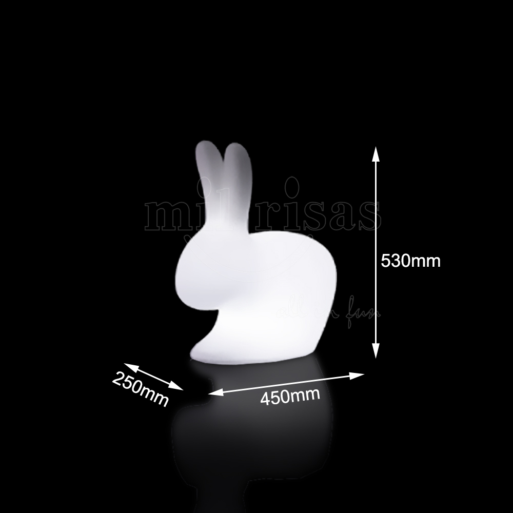 Animal Floor Lamp LED Rabbit Shaped Lights Chair For Garden