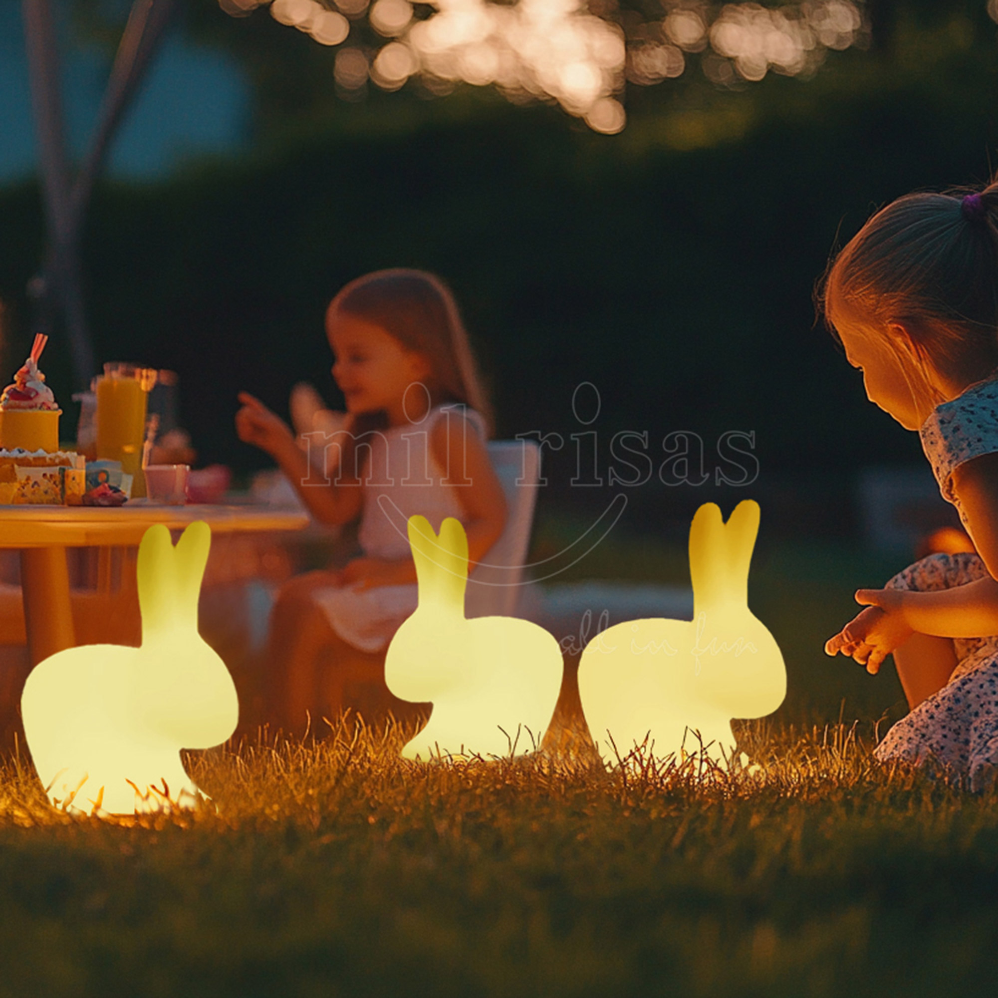 Animal Lights Cute Small Rabbit Shape Night Lamp For Children