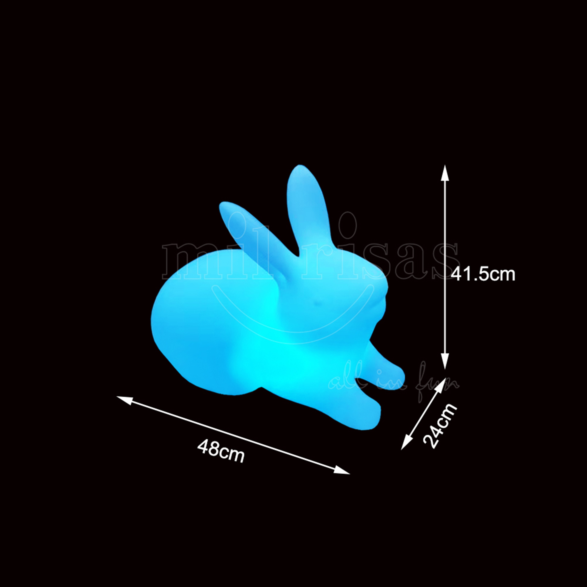 LED Rabbit Table Lamp Animal Bases Lights