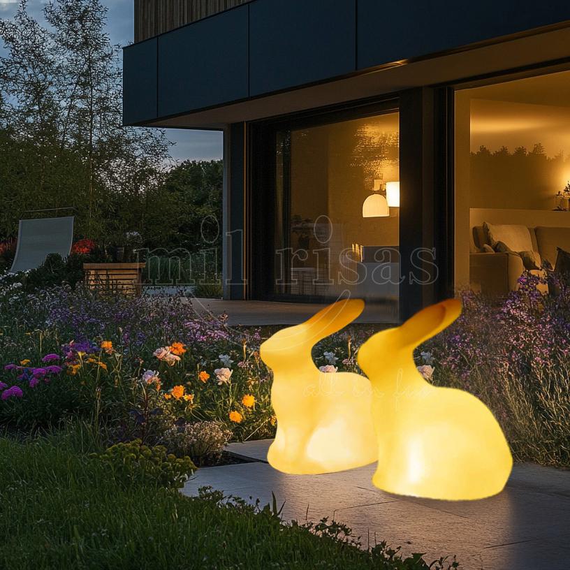 Moon Worship Rabbit Lamp Animal LED Light