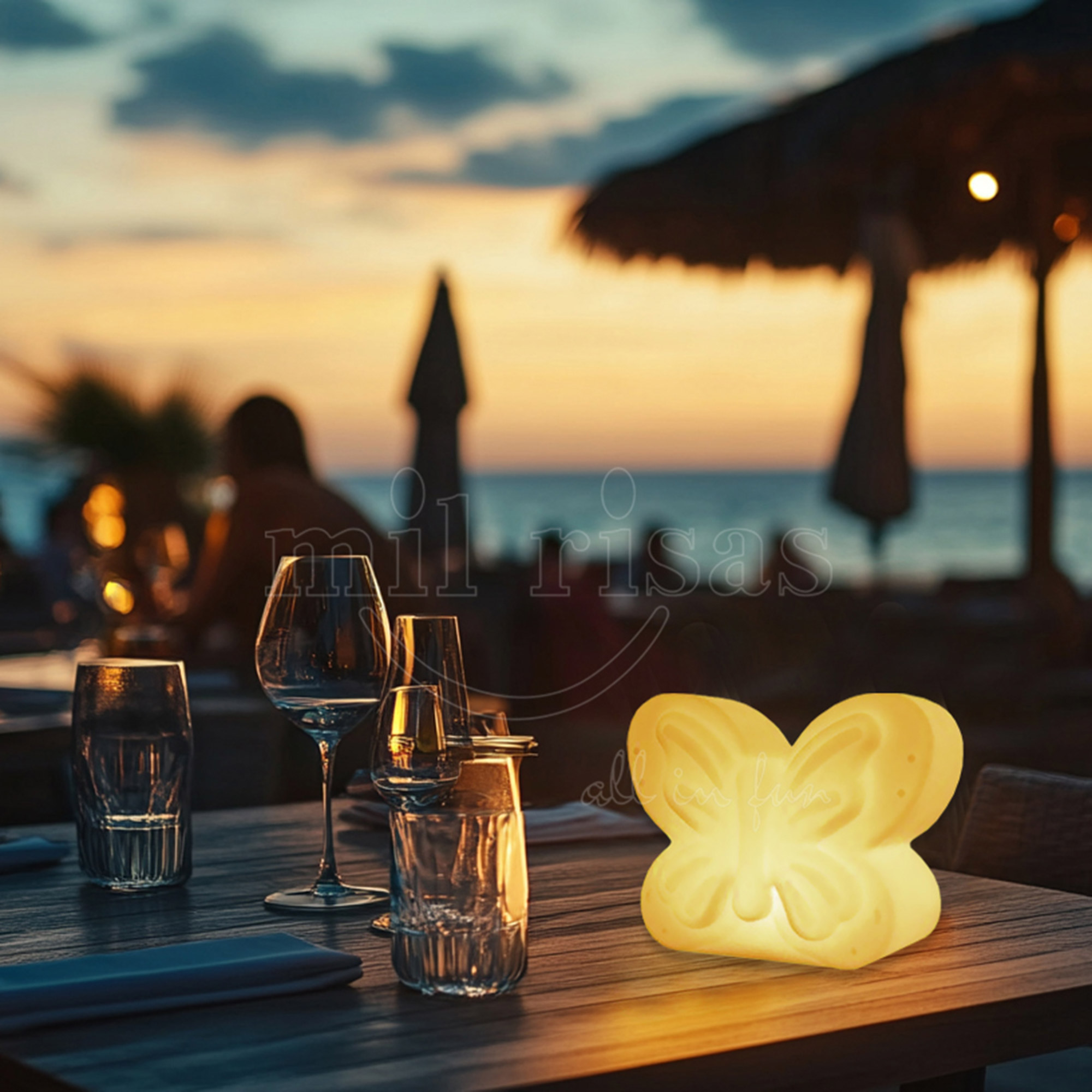 Animal Shaped Table Lamp Of LED Butterfly Light