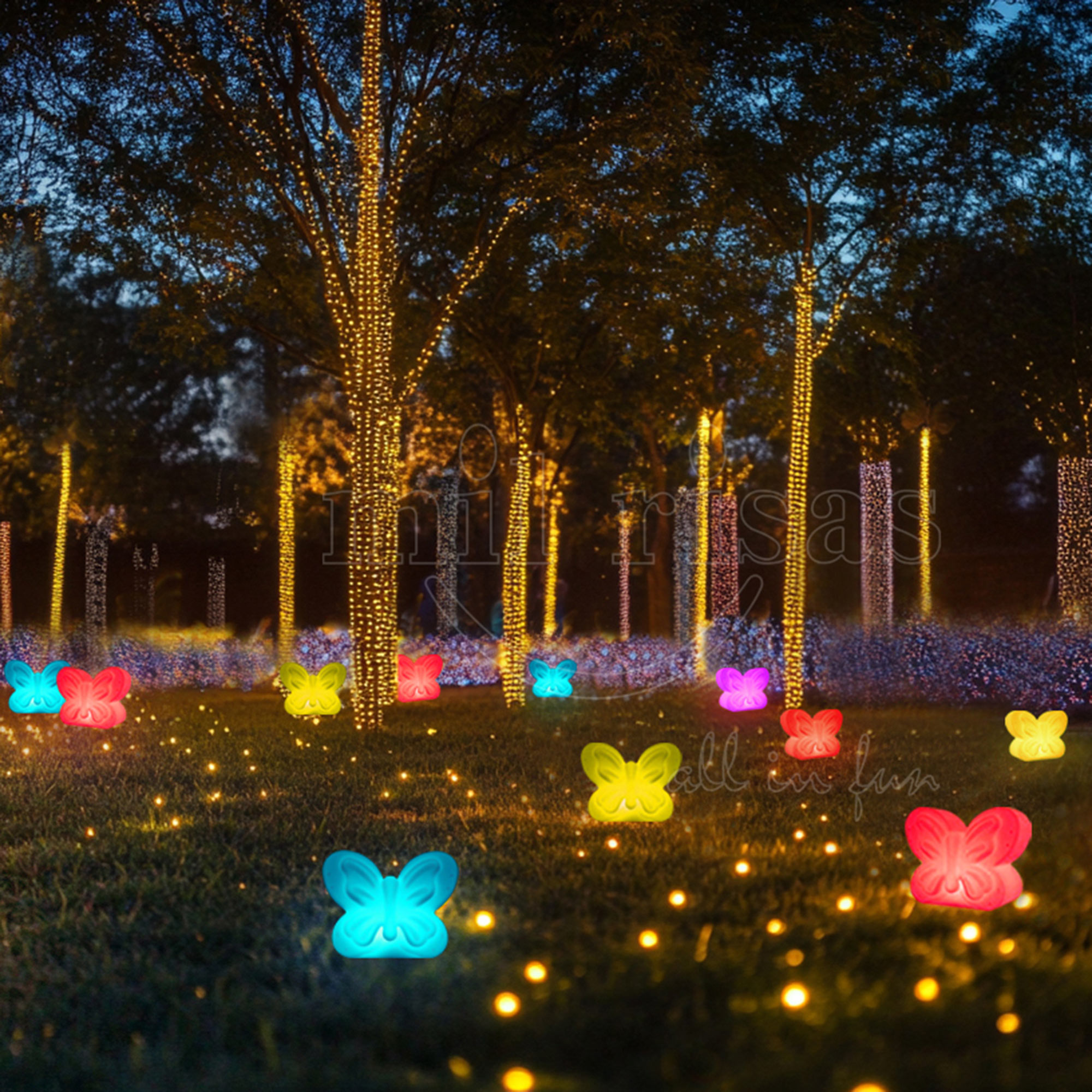 Animal Shaped Table Lamp Of LED Butterfly Light