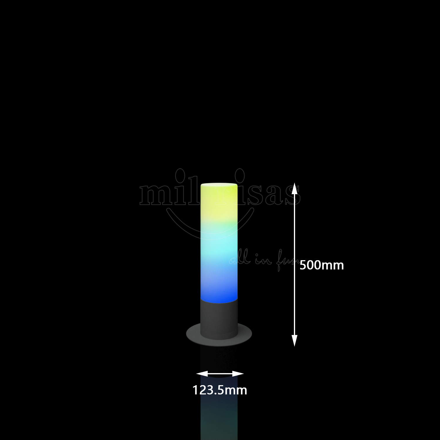 Dynamic RGB Light Colour Changing Glow Columns